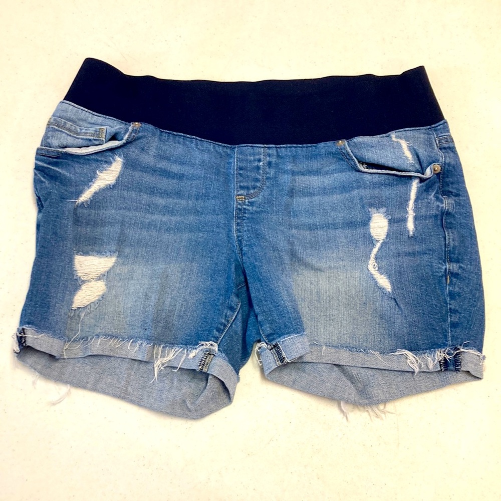 Great Expectations Maternity Denim Jean Shorts